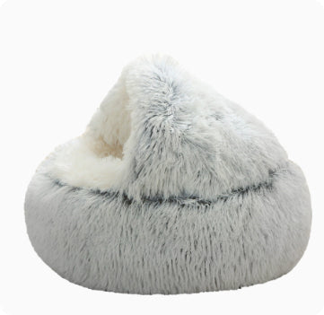 Snuggle Haven Semi-Closed Pet Bed