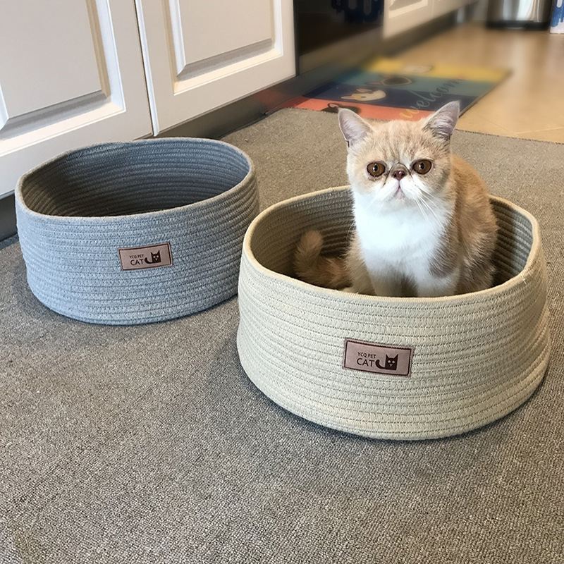Handmade Cotton Rope Cat Litter Mat