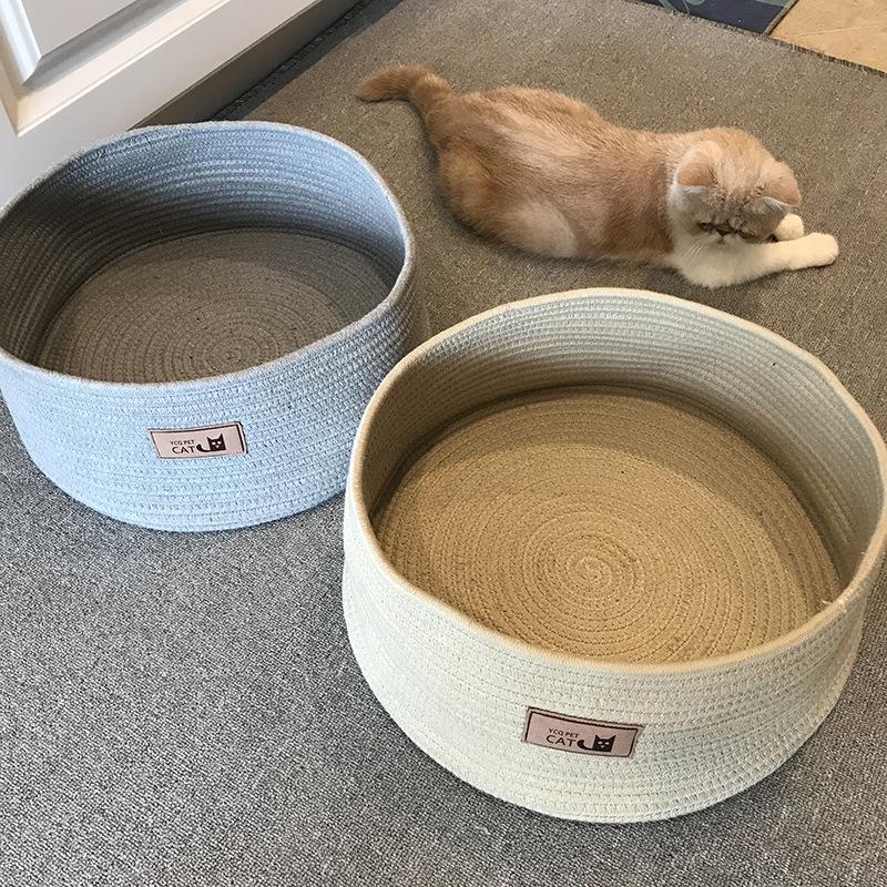 Handmade Cotton Rope Cat Litter Mat