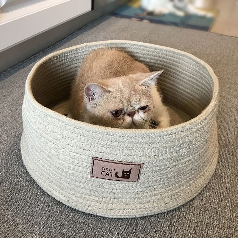 Handmade Cotton Rope Cat Litter Mat