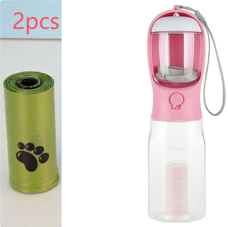 All-in-One Portable Pet Travel Water & Food Bottle