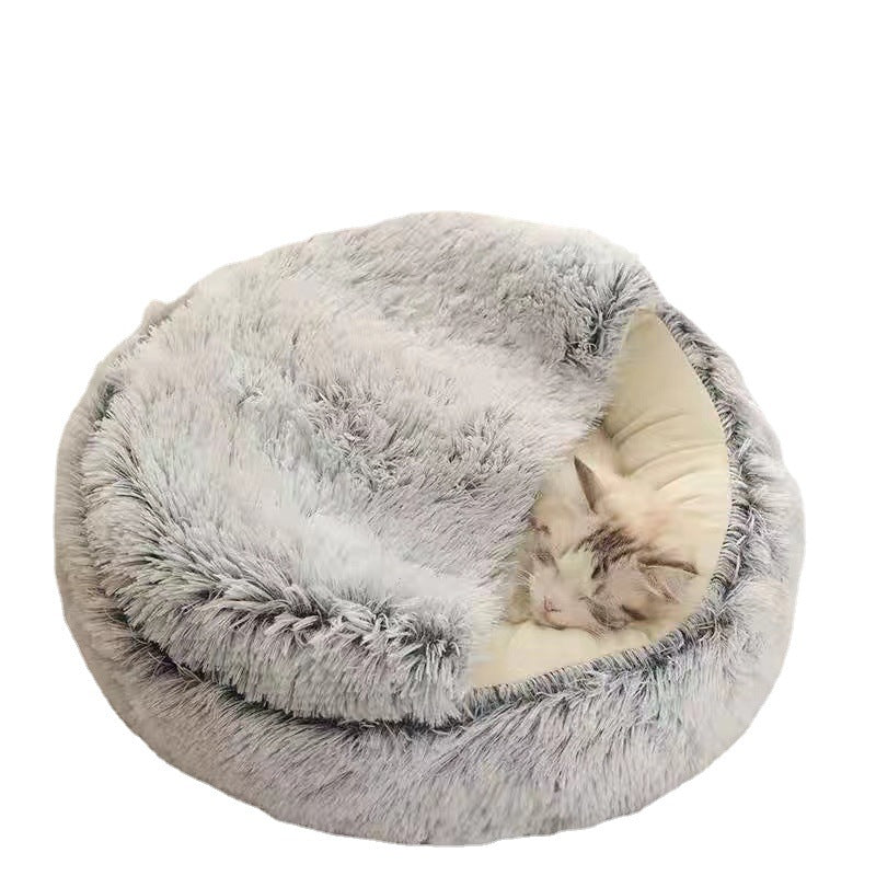 Snuggle Haven Semi-Closed Pet Bed