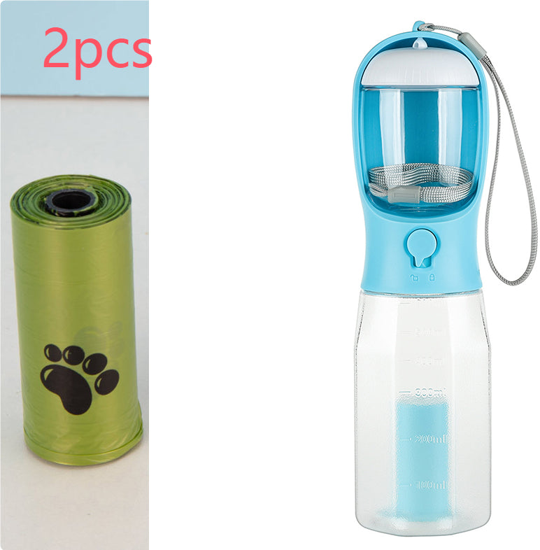 All-in-One Portable Pet Travel Water & Food Bottle
