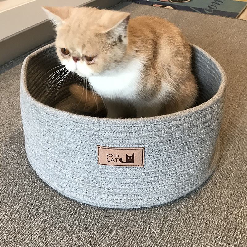 Handmade Cotton Rope Cat Litter Mat