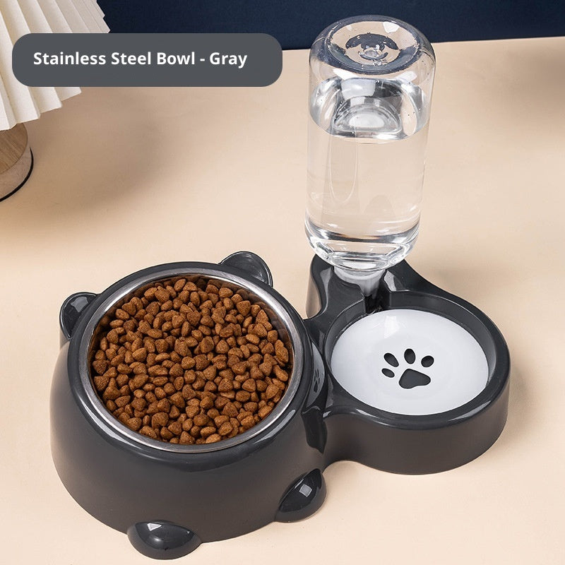 2-in-1 Pet Food & Water Station