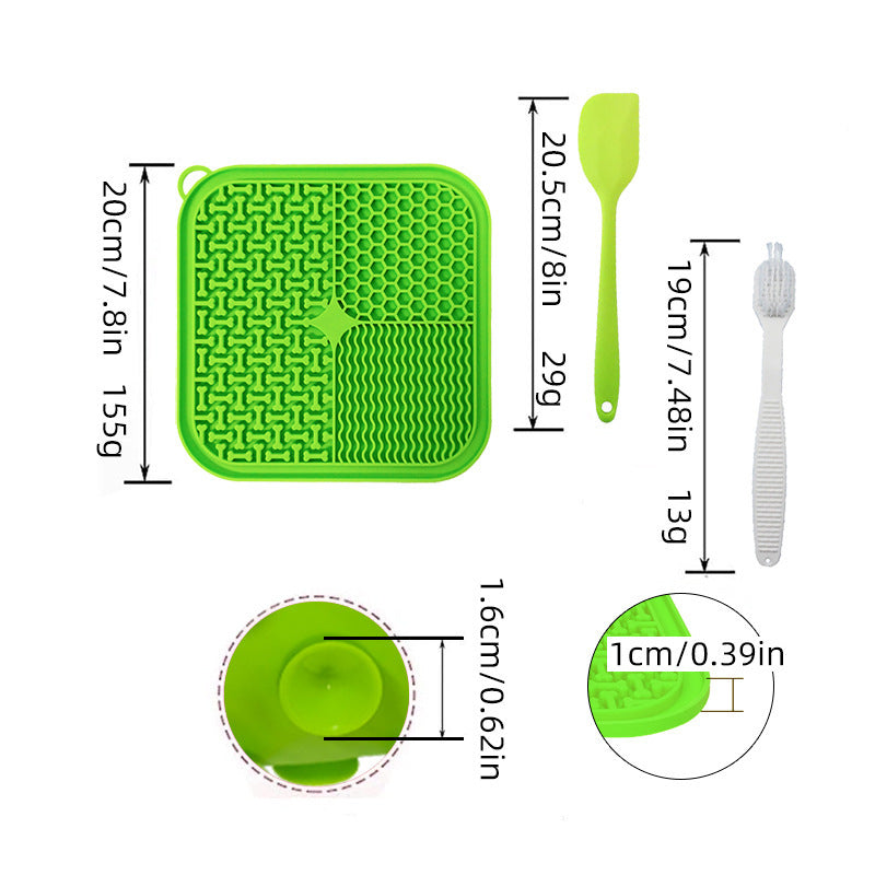 Happy Learning Silicone Slow‑Feed Dog Mat