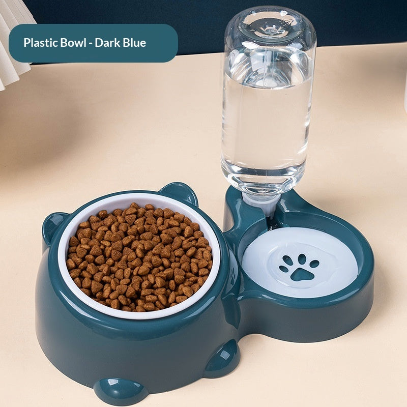 2-in-1 Pet Food & Water Station
