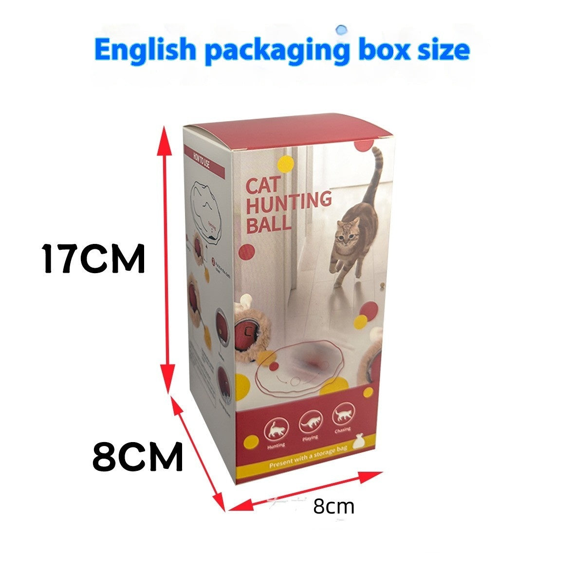 Happy Hunter Cat Self‑Play Hi‑Ball Toy