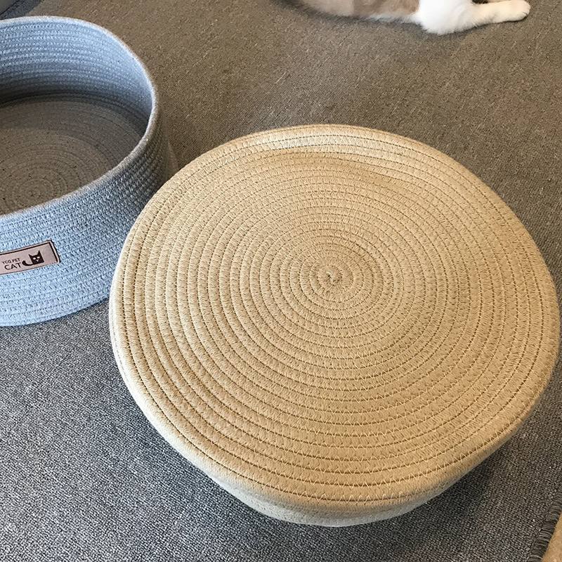 Handmade Cotton Rope Cat Litter Mat