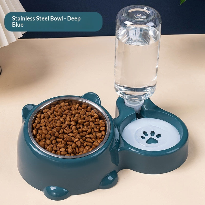 2-in-1 Pet Food & Water Station