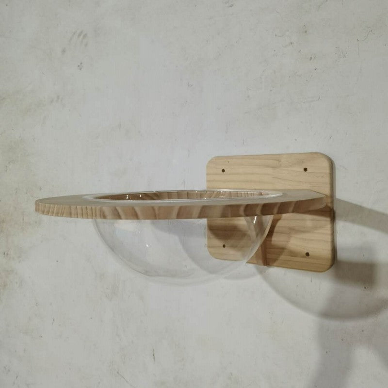 Wall-Mounted Wooden Cat Litter Box