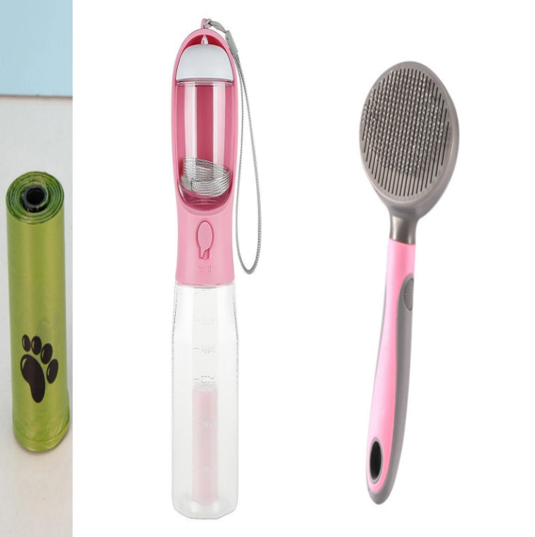 All-in-One Portable Pet Travel Water & Food Bottle