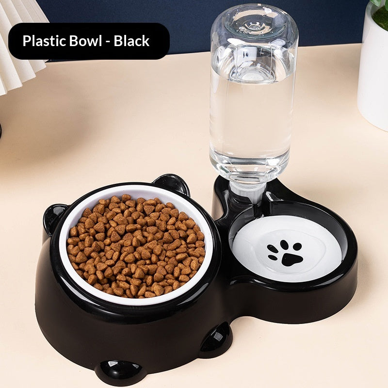 2-in-1 Pet Food & Water Station