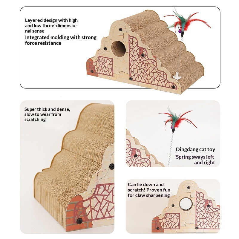 Happy Paws Corrugated Cardboard Scratching Post