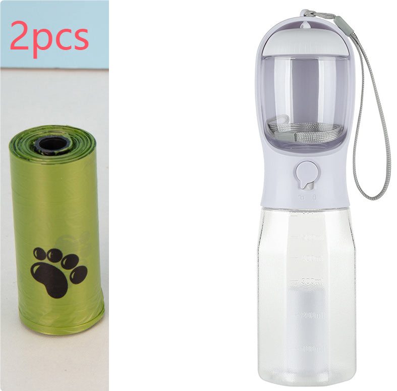 All-in-One Portable Pet Travel Water & Food Bottle