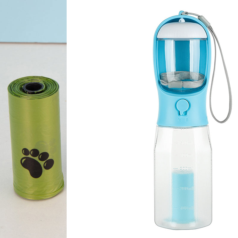 All-in-One Portable Pet Travel Water & Food Bottle
