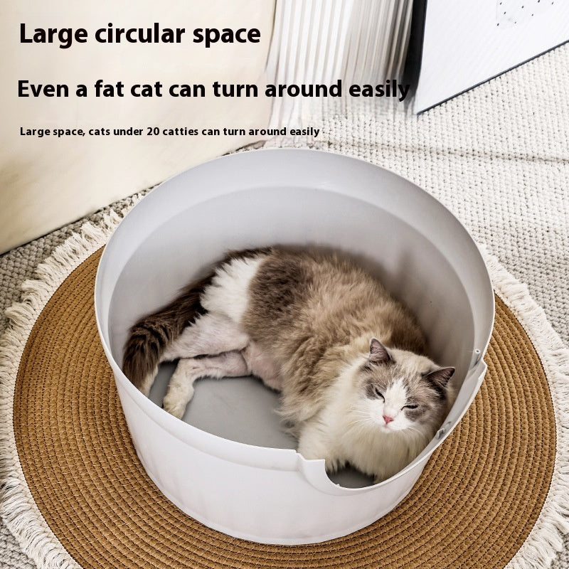 Cozy Enclosed Cat Litter House