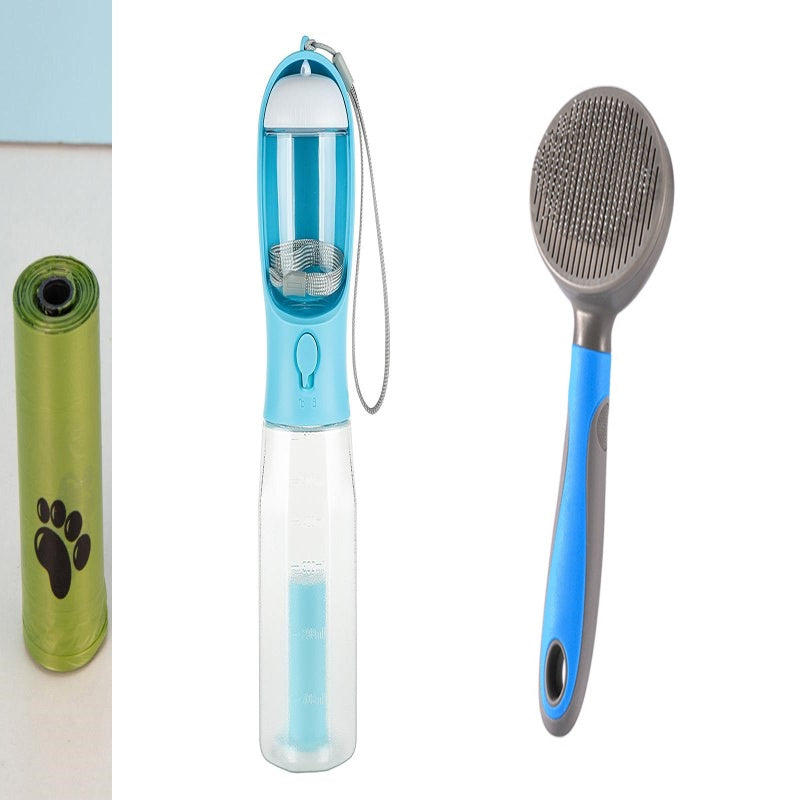 All-in-One Portable Pet Travel Water & Food Bottle